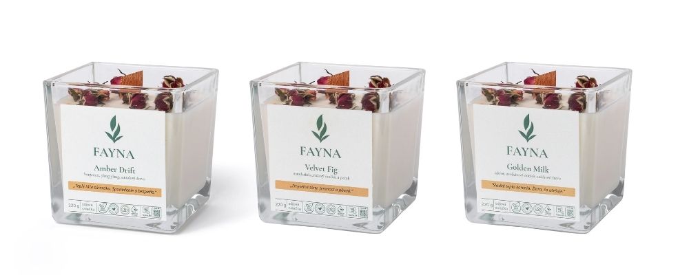 Kolekcia 3 sviečok - LUXE